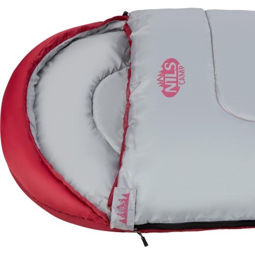 NC2008 MAROON-GREY SLEEPING BAG SIZE L NILS CAMP