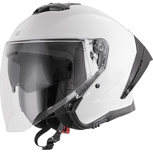 Motociklista ķivere W-TEC Voltik - Balts