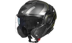 Atverama motocikla ķivere W-TEC Zoroz P/J - Matt Black-Fluo Pink