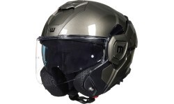 Откидной мотошлем W-TEC Zoroz P/J - Matt Black-Fluo Pink