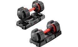 Adjustable Single-Handed Dumbbell Set inSPORTline DuraBell® 2 x 6.5 – 24.5 kg