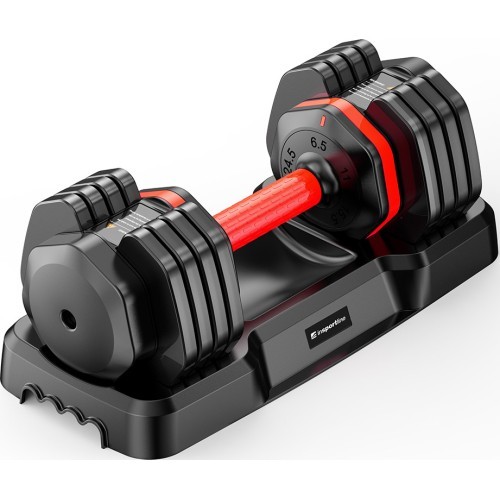 Regulējamu viensvaru hanteļu komplekts inSPORTline DuraBell® 2 x 6,5–24,5 kg