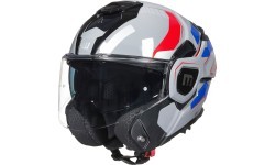 Откидной мотошлем W-TEC Zoroz P/J - Matt Black-Fluo Pink