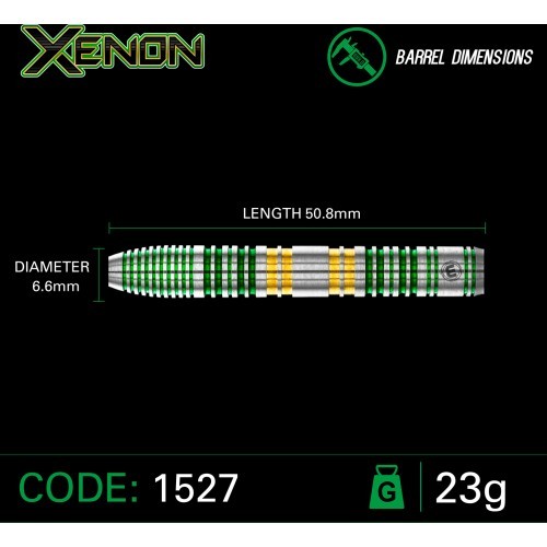 Winmau Xenon 90% tungsten steel tip darts
