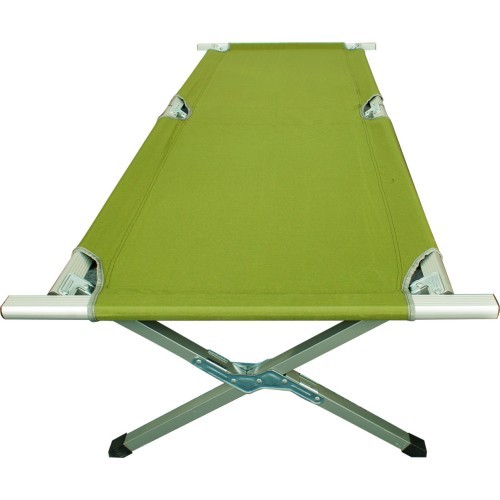 Camp Bed Highlander, Aluminum - Green