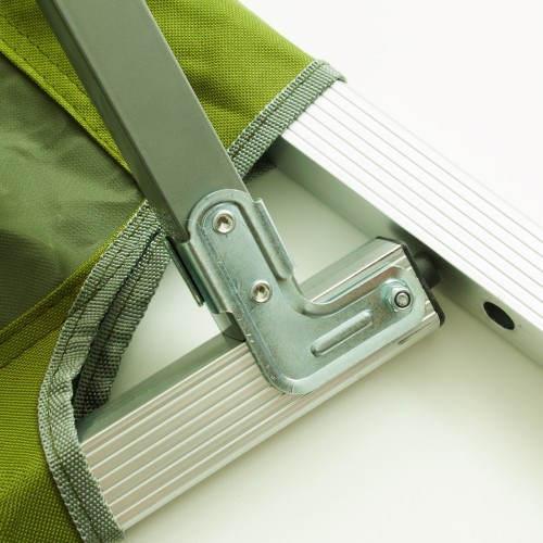 Camp Bed Highlander, Aluminum - Green