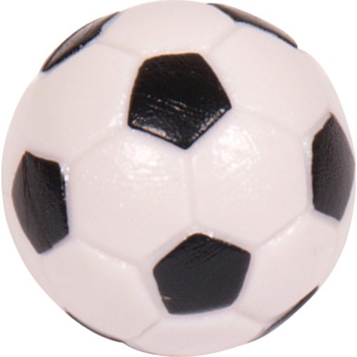 Gravēta galda futbola bumbiņa Buffalo, melnbalta, 32 mm