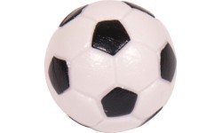 Gravēta galda futbola bumbiņa Buffalo, melnbalta, 32 mm