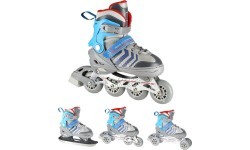 NH18192 4IN1 IN-LINE SKATES/HOCKEY ICE SKATES - Black / Green