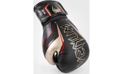 Боксёрские перчатки Venum Elite Evo, чёрный/золотой/красный