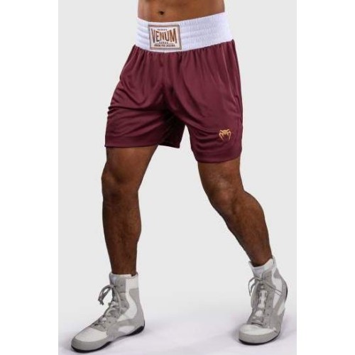 Боксёрские шорты Venum Classic, бордовые