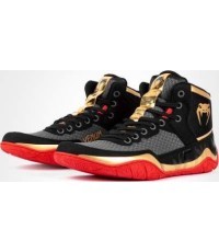 Cīņas apavi Venum Elite Wrestling Black/Gold/Red