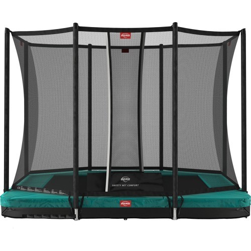 Батут BERG Ultim Favorit InGround 280 зелёный + защитная сетка Comfort