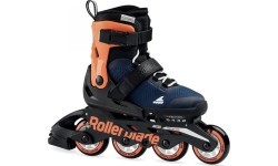 Rollerblade Microblade inline skates, orange/blue