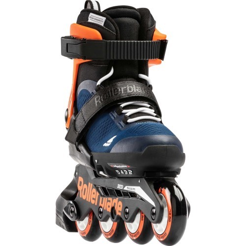 Skrituļslidas Rollerblade Microblade, oranžas/zilas