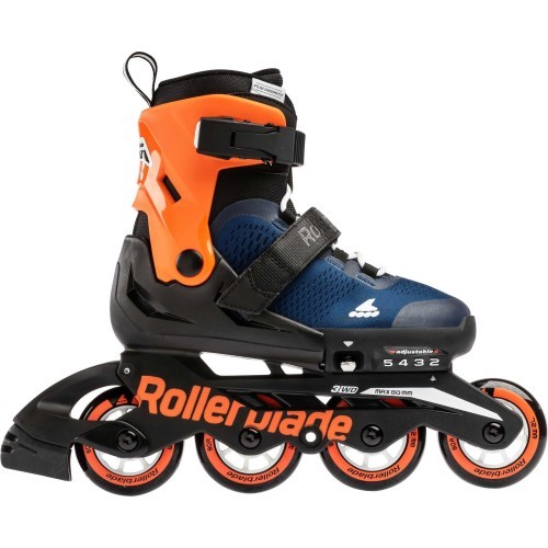 Ролики Rollerblade Microblade, оранжево-синие