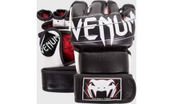 Venum Undisputed 2.0 MMA cimdi - Nappa āda - melni