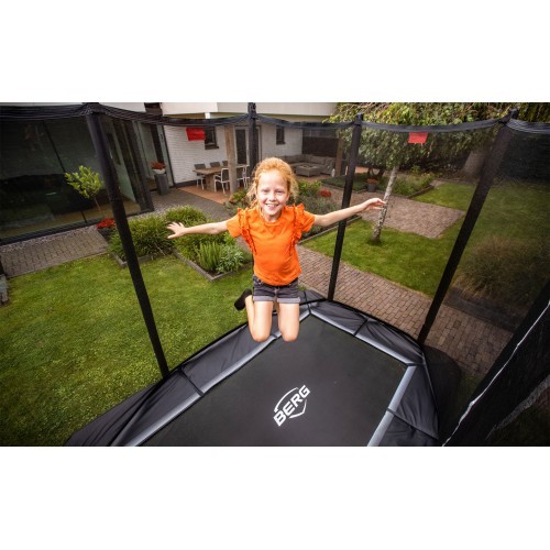 BERG Ultim Favorit InGround 280 zaļš + drošības tīkls Comfort