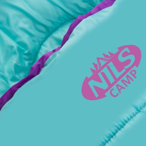 Спальный мешок Nils Camp NC2008, размер M, фиолетово-бирюзовый