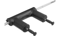 Olimpiskais drošais pietupienu stienis inSPORTline Squabar 239,3 cm / 50 mm, 25,5 kg, līdz 317 kg, ar fiksatoriem