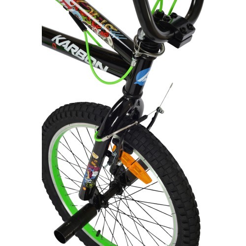 Velosipēds Karbon BMX 20 black-green