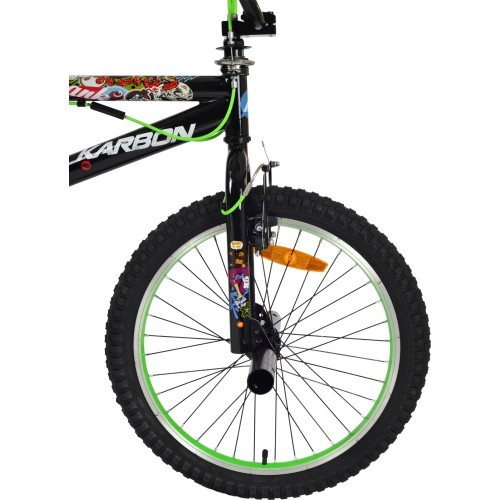 Velosipēds Karbon BMX 20 black-green