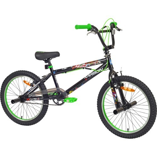 Karbon BMX 20 bike, black-green