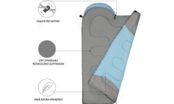 NC2008 BLUE-GRAY SLEEPING BAG SIZE. M NILS CAMP
