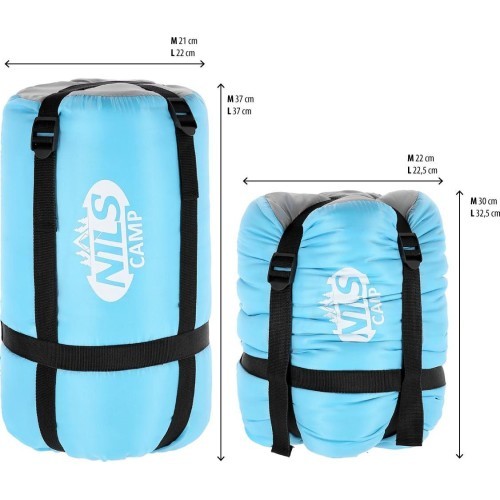 NC2008 BLUE-GRAY SLEEPING BAG SIZE. M NILS CAMP