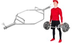 Шестигранный олимпийский гриф inSPORTline Hexlif 140 см / 50 мм - 21,8 кг, нагрузка 200 кг, с замками