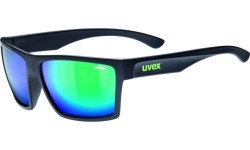 Uvex LGL 29 Glasses Black Mat Green
