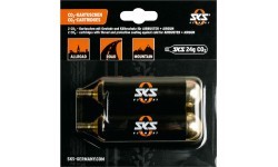 SKS compressed air CO2 cartridge for Airbuster pump (2x24g), threaded