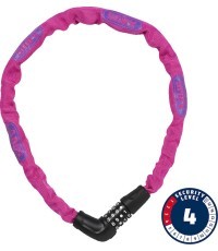 Abus Steel-O-Chain 5805C/75 pink lock