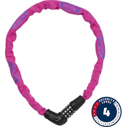 Abus Steel-O-Chain 5805C/75 pink lock