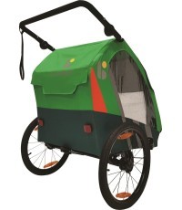 Велосипедный прицеп для детей Bellelli Trailblazer зелёный