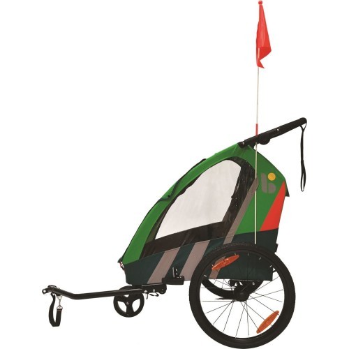 Велосипедный прицеп для детей Bellelli Trailblazer зелёный