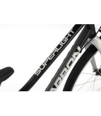 Velosipēds Karbon Superlight 24, melns