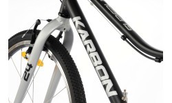 Velosipēds Karbon Superlight 24, melns