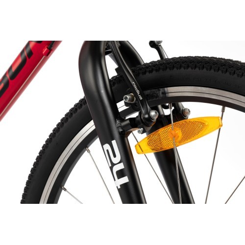 Velosipēds Karbon Superlight 24, sarkans
