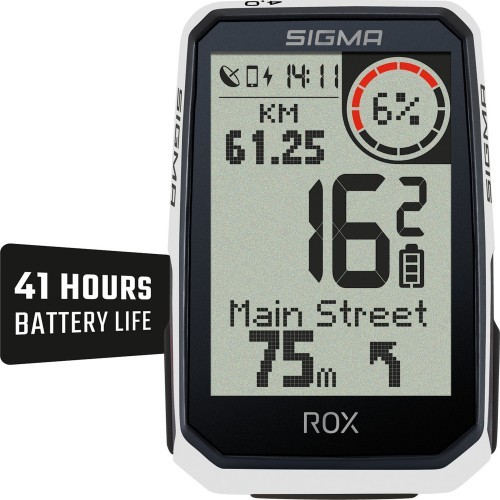 Велокомпьютер SIGMA ROX 4.0 Endurance GPS, белый