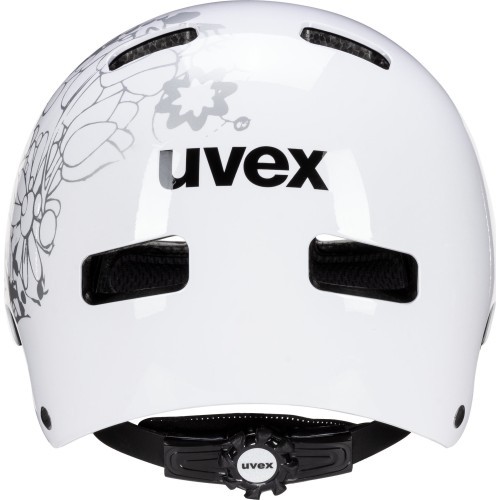 Uvex Kid 3 helmet, white flower black