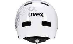 Uvex Kid 3 helmet, white flower black