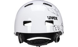 Uvex Kid 3 helmet, white flower black