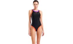 Sieviešu peldkostīms Bold Lines, Black-Calypso Coral-Violet, 36 - 639