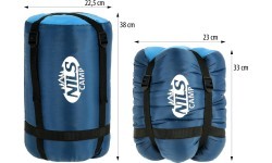 NC2012 GRAY-BLUE SLEEPING BAG NILS CAMP