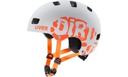 Uvex Kid 3 Dirtbike Helmet, light gray-orange