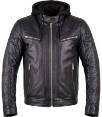 Leather Motorcycle Jacket W-TEC Murayo - Black