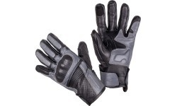 Ādas motocikla cimdi W-TEC Boldron - Black and grey