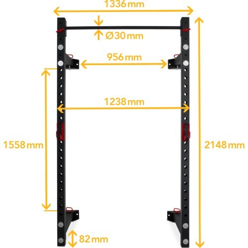 Pivot Fitness XR6226 Commercial Heavy Duty Foldable Wall Rack