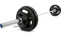 Pivot Fitness PVT-80 Pro Training Olimpiskā svaru komplekts ar hromētu stieni